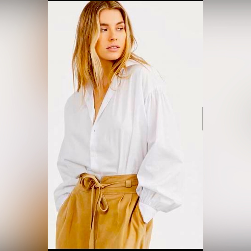 Lauren ~ Ralph Lauren white cotton blouse